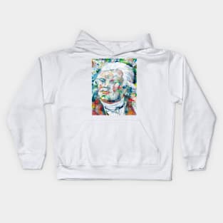 GEORGES DANTON watercolor portrait Kids Hoodie